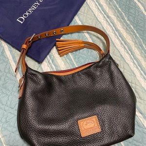 Dooney & Bourke black pebble grain satchel